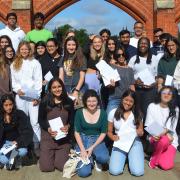 Bancroft's School pupils celebrate their A Level results
