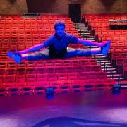 Callum Balmforth, a second year Redbridge Drama and Dance Course student, in the renovated Kenneth More Theatre.