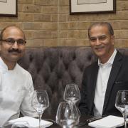 Grand Trunk Road head chef Dayanshankar Sharma and owner Rajesh Suri.