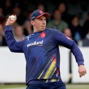 Dan Lawrence in action for Essex during the Vitality Blast