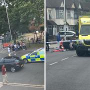 Police were called to a crash in Cranbrook Road on Monday
