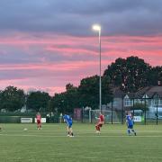 Frenford and Woodford Town met at The Drive in the Essex Senior League