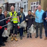 Redbridge Village residents volunteered to pick up litter