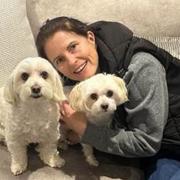 Marie Theobald and her two dogs - Riley and Honey - died after the crash in Chigwell on Friday (December 22)