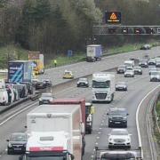 The M25 and surrounding junctions have been severely affected following a crash