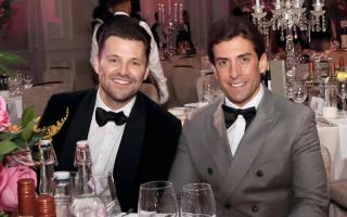 Mark Wright (left) at Haven House fundraising ball
